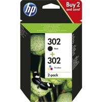 HP 302 (X4D37AE) Inktcartridge Zwart + 3 kleuren Multipack