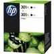 HP 301XL (D8J45AE) Inktcartridge 2x Zwart Hoge capaciteit - Multipack