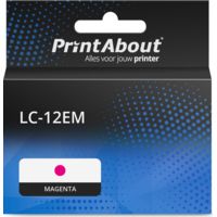 PrintAbout Huismerk vervangt Brother LC-12EM Inktcartridge Magenta