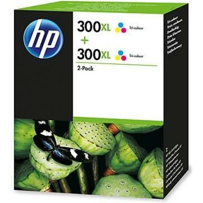HP 300XL (D8J44AE) Inktcartridge 2x 3-kleuren Hoge capaciteit - Multipack