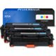 Huismerk HP 305A (CF370AM) Toner 3-kleuren Multipack