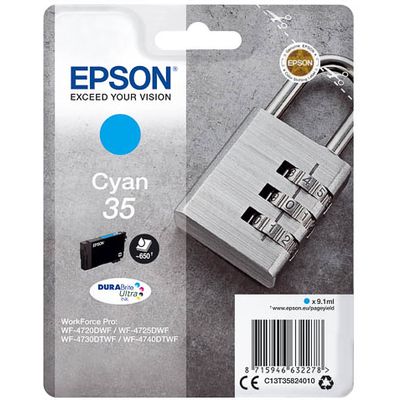 Epson 35 (C13T35824010) Inktcartridge Cyaan