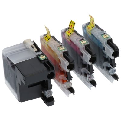 PrintAbout Huismerk vervangt Brother LC-129XLVALBP Inktcartridge 4-kleuren Multipack Hoge capaciteit