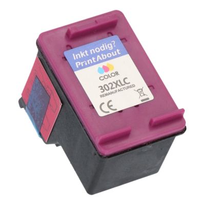 Huismerk HP 302XL (F6U67AE) Inktcartridge 3-kleuren Hoge capaciteit