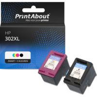 Huismerk HP 302XL (X4D37AE) Inktcartridge Zwart + 3 kleuren Multipack Hoge capaciteit