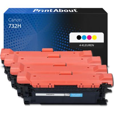 Huismerk Canon 732H  Toner 4-kleuren Multipack Hoge capaciteit