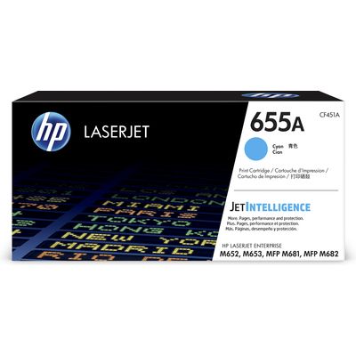 HP 655A (CF451A) Toner Cyaan