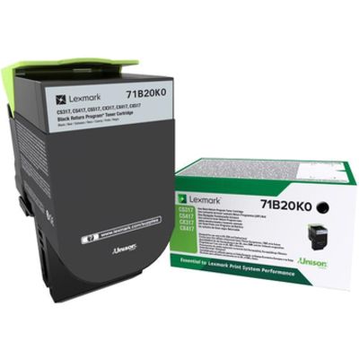 Lexmark 71B20K0 Toner Zwart