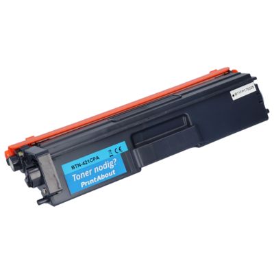 PrintAbout Huismerk vervangt Brother TN-421C Toner Cyaan