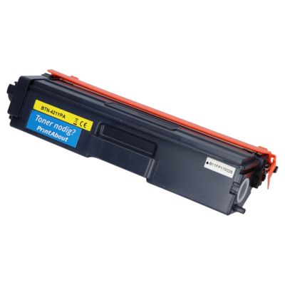 PrintAbout Huismerk vervangt Brother TN-421Y Toner Geel