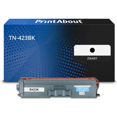 PrintAbout Huismerk vervangt Brother TN-423BK Toner Zwart Hoge capaciteit