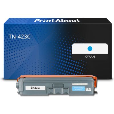 PrintAbout Huismerk vervangt Brother TN-423C Toner Cyaan Hoge capaciteit