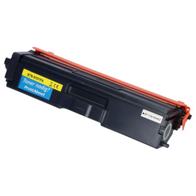 PrintAbout Huismerk vervangt Brother TN-910Y Toner Geel Extra hoge capaciteit
