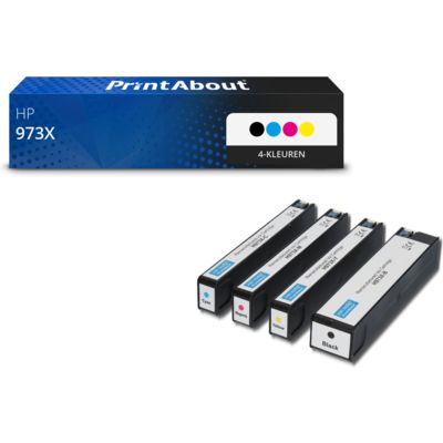Huismerk HP 973X (L0S07AE) Inktcartridge 4-kleuren Multipack Hoge capaciteit