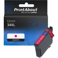 Huismerk Epson 34XL (C13T34734010) Inktcartridge Magenta Hoge capaciteit