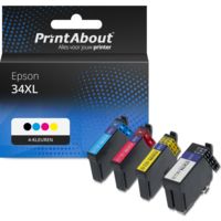 Huismerk Epson 34XL (C13T34764010) Inktcartridge 4-kleuren Multipack Hoge capaciteit