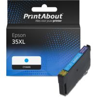 Huismerk Epson 35XL (C13T35924010) Inktcartridge Cyaan Hoge capaciteit