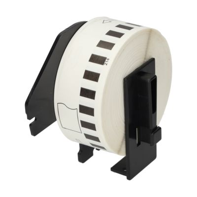 PrintAbout Huismerk vervangt Brother DK-22214 Etiket Zwart op wit (12  mm)