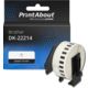 Huismerk Brother DK-22214 Etiket Zwart op wit (12 mm)