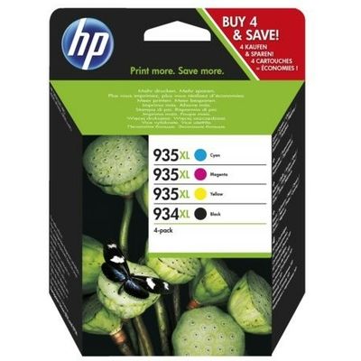 HP 934/935XL (X4E14AE) Inktcartridge 4-kleuren Multipack Hoge capaciteit