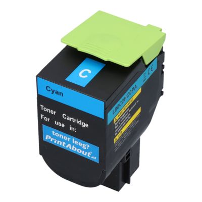 Huismerk Lexmark 80C2HC0 (802HC) Toner Cyaan Hoge capaciteit