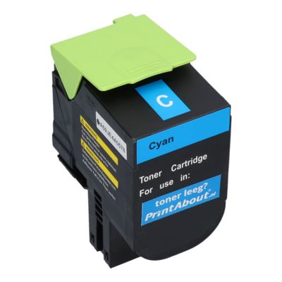 Huismerk Lexmark 80C2HC0 (802HC) Toner Cyaan Hoge capaciteit
