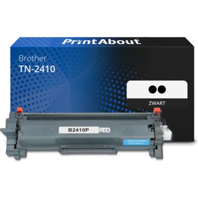 PrintAbout Huismerk vervangt Brother TN-2410 Toner 2x Zwart - Multipack