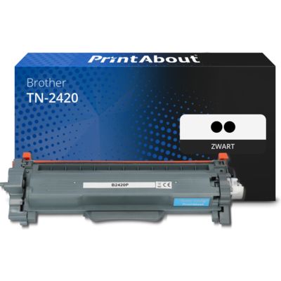 PrintAbout Huismerk vervangt Brother TN-2420 Toner 2x Zwart Hoge capaciteit - Multipack