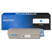Huismerk OKI 46507507 Toner Cyaan