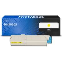 Huismerk OKI 46490605 Toner Geel