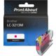 Huismerk Brother LC-3213M Inktcartridge Magenta Hoge capaciteit