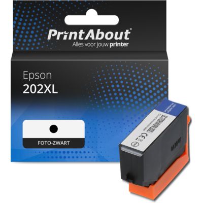 Huismerk Epson 202XL (C13T02H14010) Inktcartridge Foto-zwart Hoge capaciteit