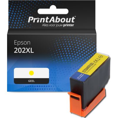 Huismerk Epson 202XL (C13T02H44010) Inktcartridge Geel Hoge capaciteit