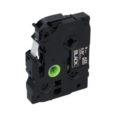 PrintAbout Huismerk vervangt Brother TZe-325 Tape Wit op zwart (9 mm)