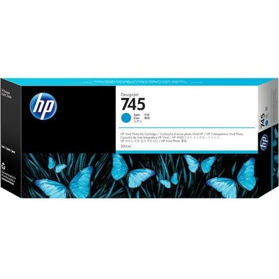 HP 745 (F9K03A) Inktcartridge Cyaan Hoge capaciteit