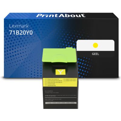 Huismerk Lexmark 71B20Y0 Toner Geel
