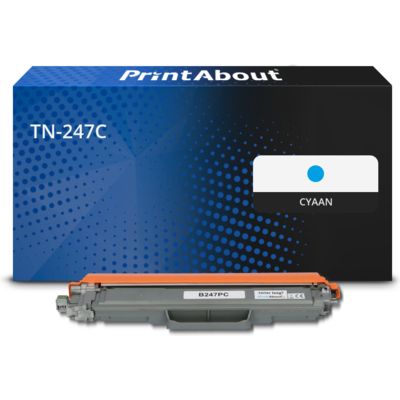 PrintAbout Huismerk vervangt Brother TN-247C Toner Cyaan Hoge capaciteit