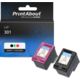 Huismerk HP 301 (N9J72AE) Inktcartridge Zwart + 3 kleuren Multipack 