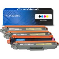 PrintAbout Huismerk vervangt Brother TN-243CMYK Toner 4-kleuren Multipack