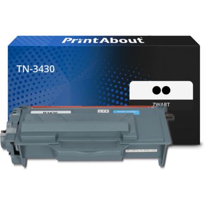 PrintAbout Huismerk vervangt Brother TN-3430 Toner 2x Zwart - Multipack 