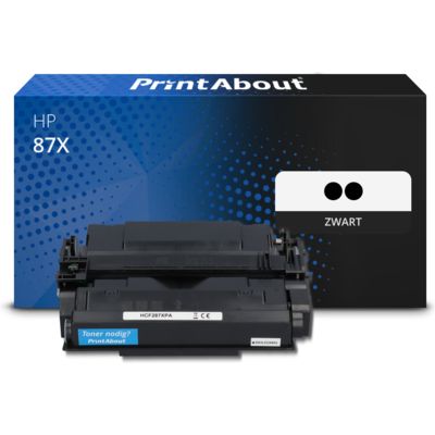 Huismerk HP 87X (CF287X) Toner 2x Zwart Hoge capaciteit - Multipack