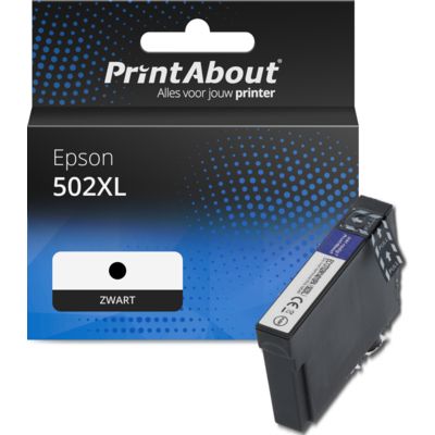 Huismerk Epson 502XL (C13T02W14010) Inktcartridge Zwart Hoge capaciteit