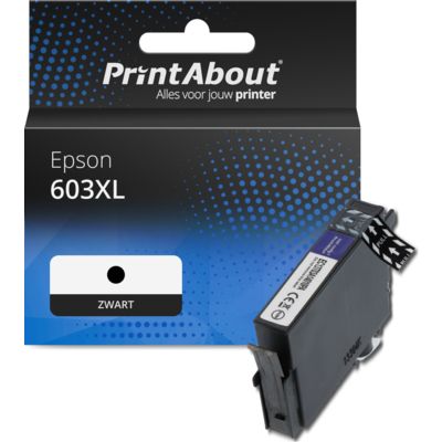 Huismerk Epson 603XL (C13T03A14010) Inktcartridge Zwart Hoge capaciteit