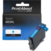 Huismerk Epson 603XL (C13T03A24010) Inktcartridge Cyaan Hoge capaciteit