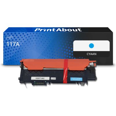 Huismerk HP 117A (W2071A) Toner Cyaan