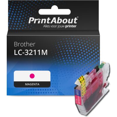 Huismerk Brother LC-3211M Inktcartridge Magenta Hoge capaciteit