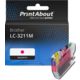 Huismerk Brother LC-3211M Inktcartridge Magenta Hoge capaciteit