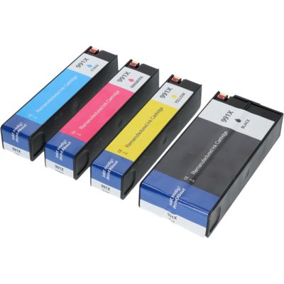 Huismerk HP 991X (M0K02AE + M0J90/94/98AE) Inktcartridge 4-kleuren Multipack Hoge capaciteit