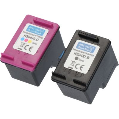 Huismerk HP 304 (3JB05AE) Inktcartridge Zwart + 3 kleuren Multipack