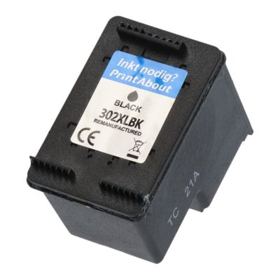 Huismerk HP 302 (F6U66AE) Inktcartridge Zwart